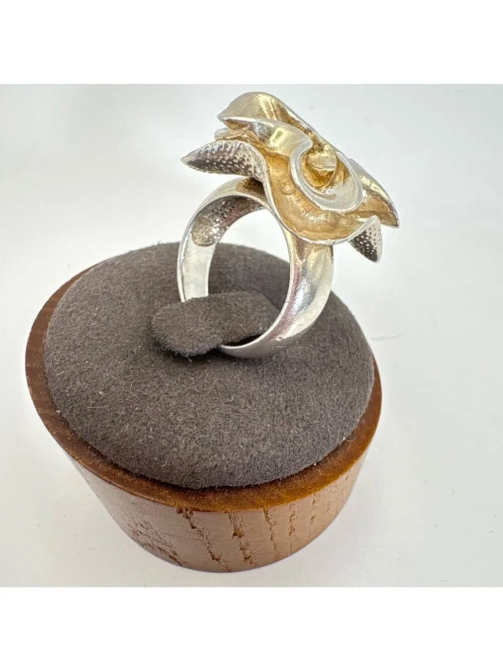 VTG Silpada Sterling Silver 925 Abstract Flower Design Band Ring Size 7